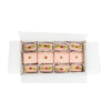 IN THE PINK. FOR ANGELIC» APPLE PASTILA SWEETS IN PINK CHOCOLATE WITH GOLDEN PUMKIN SEEDS