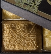 «A COMPLIMENT WITH LACE" CREAM & COFFEE FLAVOURED PASTILA CUSHIONS CAKES